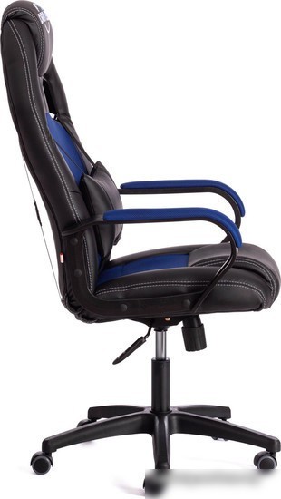 Кресло TetChair Driver (иск.кожа/ткань, черный/синий)