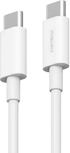 Кабель Cuktech KLC-5499 USB Type-C - USB Type-C (1 м, белый)