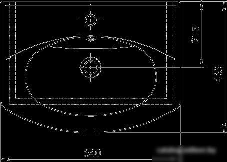 Умывальник Santeri Новая Грань 64x46 [1.3120.7.S00.11B.0]