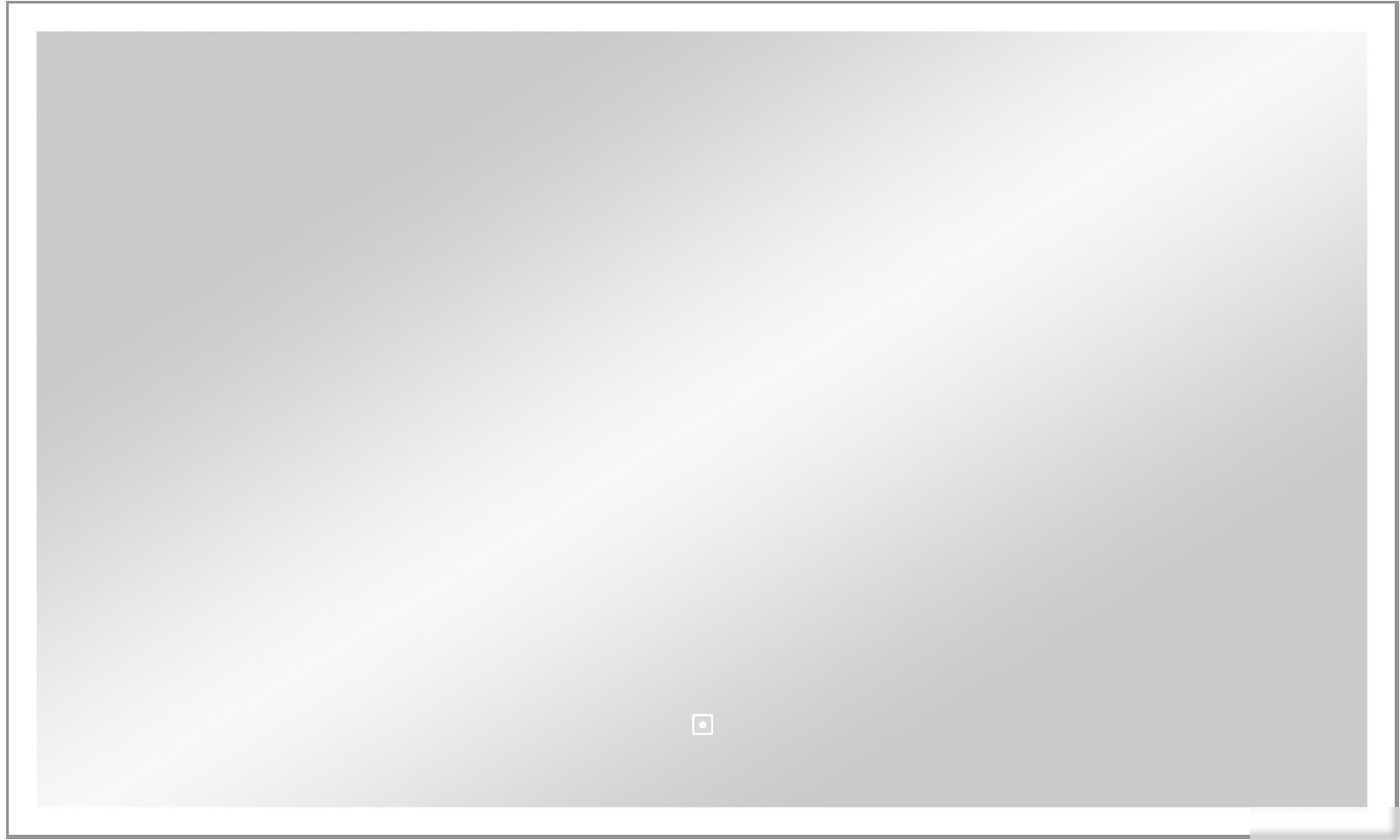 Континент Зеркало Frame Silver Led 100x70