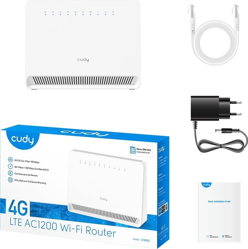 4G Wi-Fi роутер Cudy LT500E