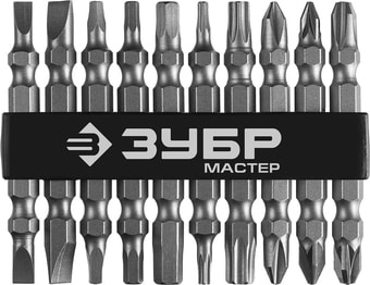 Набор бит Зубр 26089-H10 (10 предметов)