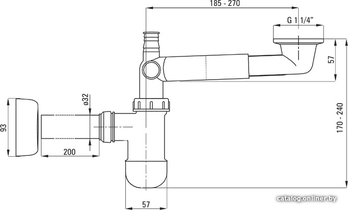 Сифон Deante NHC 633K