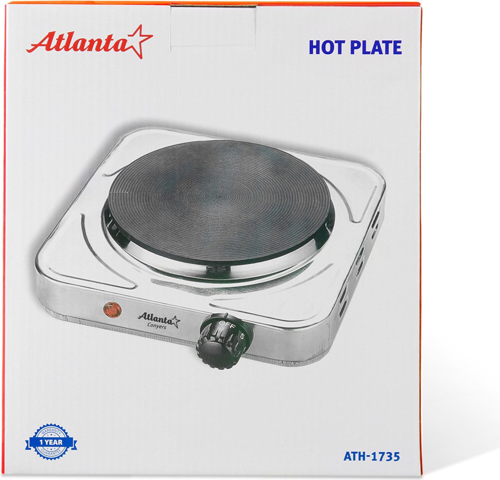 Настольная плита Atlanta ATH-1735 (серебристый)