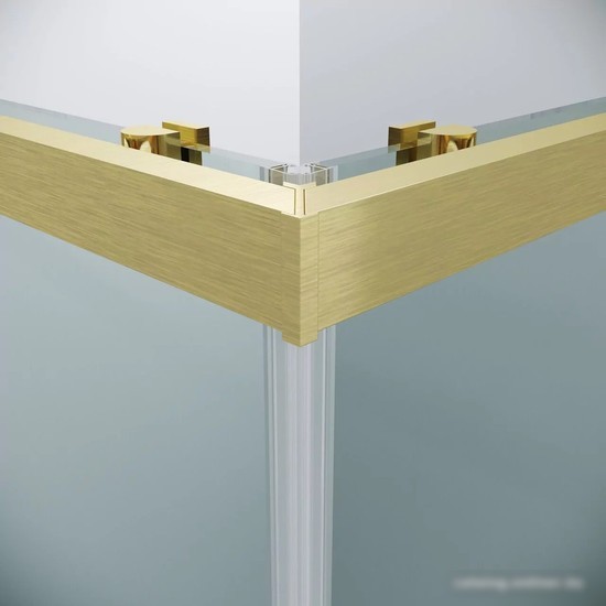 Душевой уголок Grossman Cosmo 80x80x195 300.K33.02.8080.32.00 (золото сатин/прозрачное стекло)