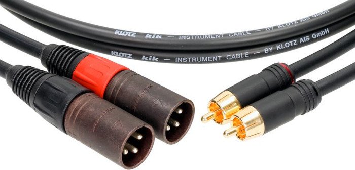 Кабель Klotz AL-RM0300 RCA - XLR (3 м, черный)