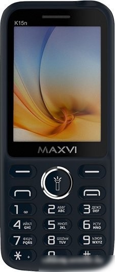 Кнопочный телефон Maxvi K15n (синий)