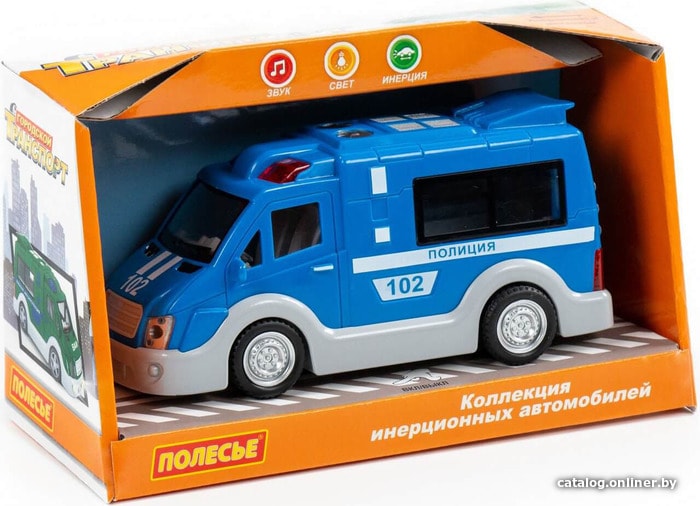 Игрушечный транспорт Полесье Полиция 79664 (синий)