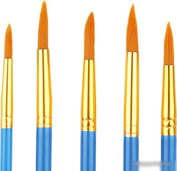 Набор кистей ArtSpace синтетика круглые № 1, 2, 3, 4, 5 SB1-5_2386 (5 шт)