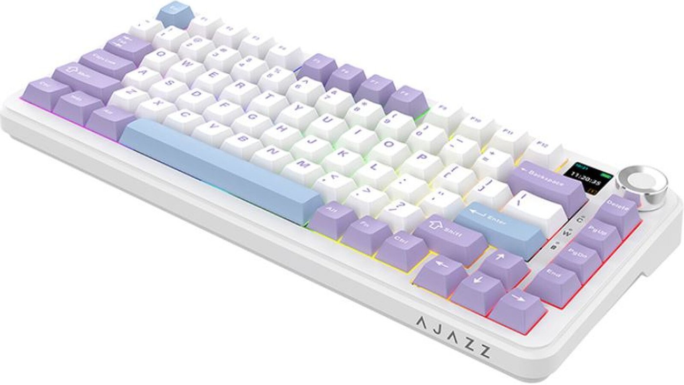 Клавиатура Ajazz AK820 Max Plus (фиолетовый/белый/синий, Ajazz Murad)