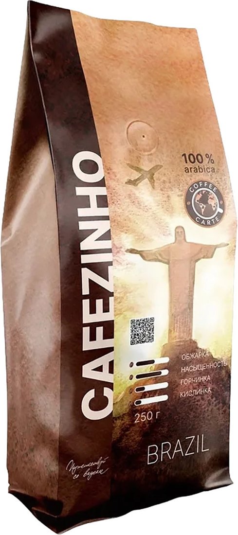 Кофе Coffee Carte Cafezinho Бразилия 250 г Кофе Coffee Carte Cafezinho Бразилия 250 г