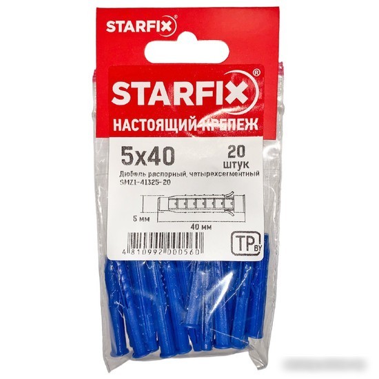 Дюбель распорный Starfix SMZ1-41325-20 (20 шт)