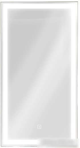 Континент Шкаф с зеркалом Mirror Box Black Led 35x65 (левый)