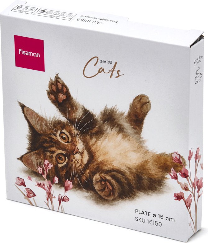 Тарелка десертная Fissman Cats 16150