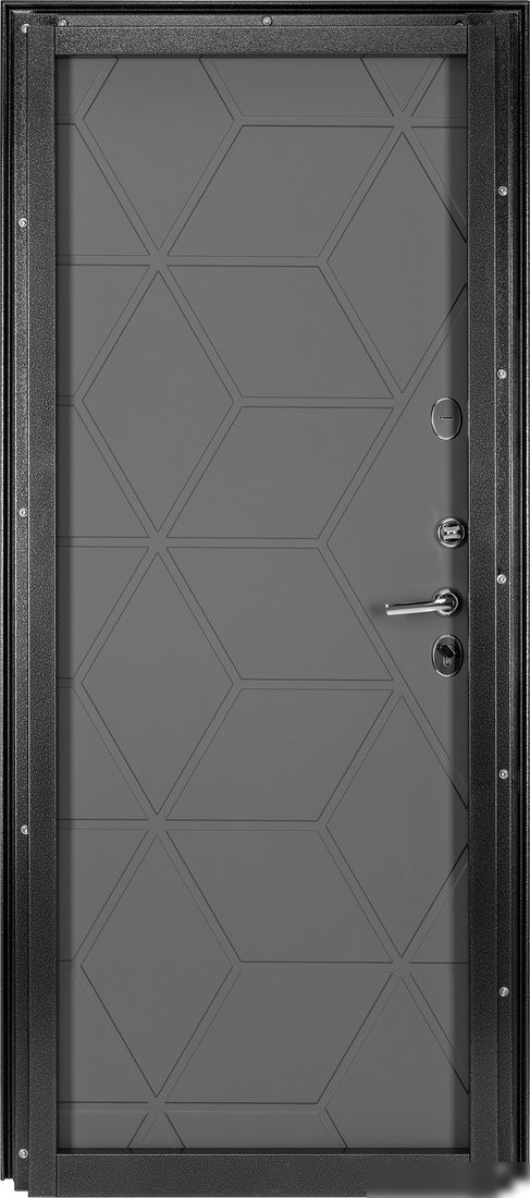 Металлическая дверь Guard Термо MG75 97х205 правая (черное серебро/серый)