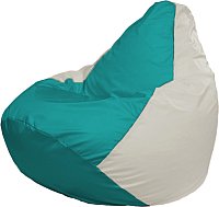 Кресло-мешок Flagman Груша Мега XXXL Г3.1-315 (бирюзовый/белый)