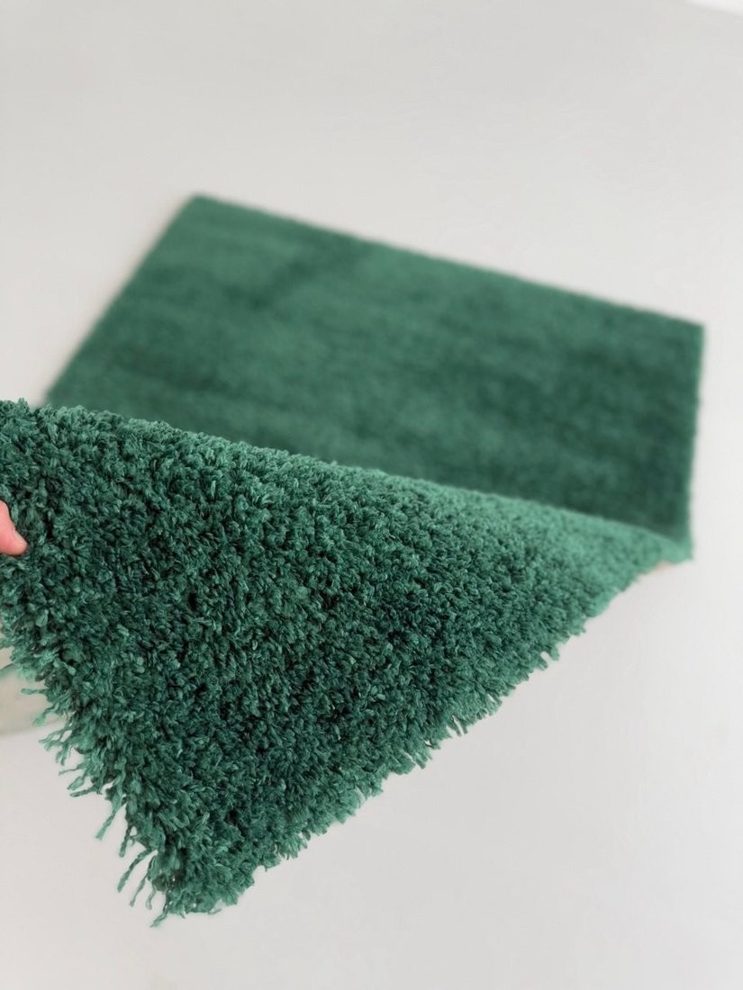 Ковер для жилой комнаты LAXMI Fluffy 01 прямоугольник (1.2x1.8, Dark Green)