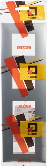 Рамка DKC Avanti 4404908 (закаленная сталь)