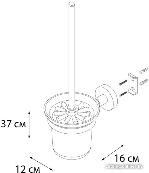 Ершик для унитаза Fixsen Comfort FX-86013