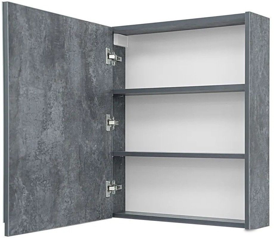 Doratiz Шкаф с зеркалом Крит 60 L 2711.168 (серый)