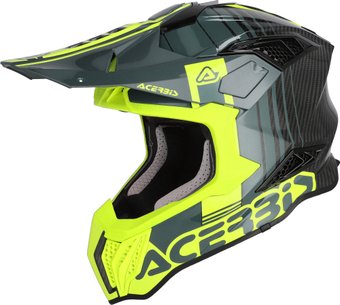 Мотошлем Acerbis Airstrike-C 0026832.457.066 (L, черный/флуоресцентный желтый)
