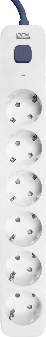 Стабилизатор Powercom SP-06W (1.8м, 6 розеток, белый/серый)