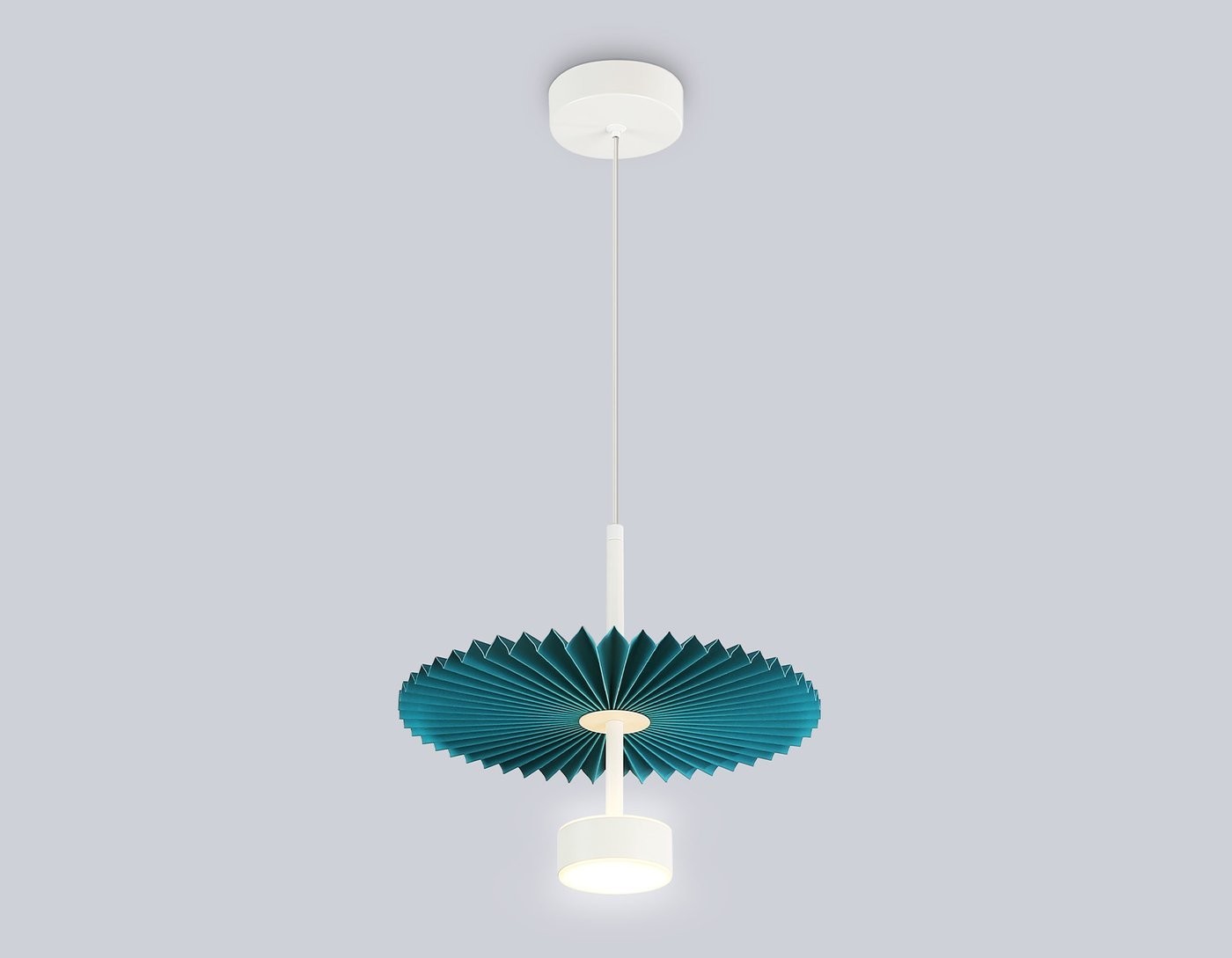 Подвесная люстра Ambrella LH72611 WH/GR (белый/бирюзовый)