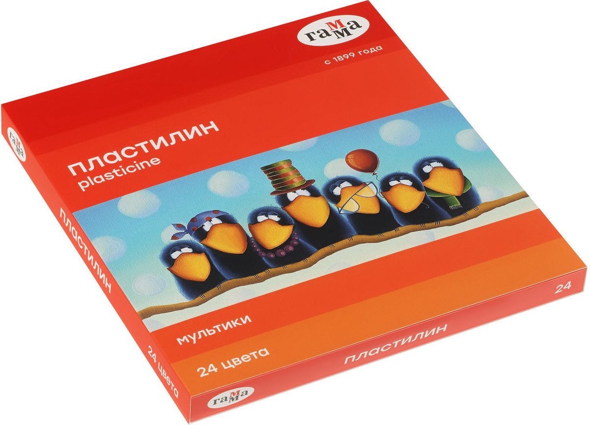Пластилин Гамма Мультики 171024 (24 цв)