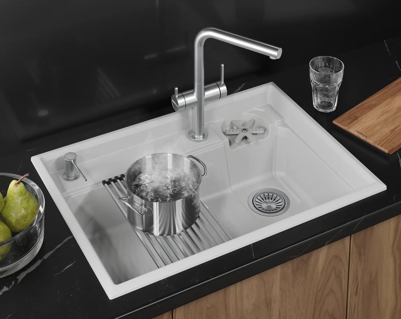 Кухонная мойка Granula KS-7308R (арктик)