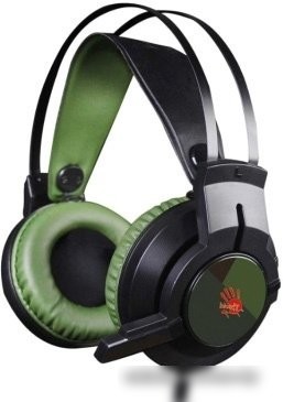 Наушники A4Tech Bloody J450 (черный/зеленый)
