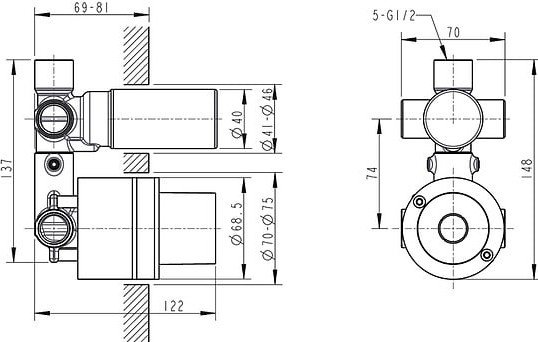 Скрытый механизм Bravat D969C-A-ENG