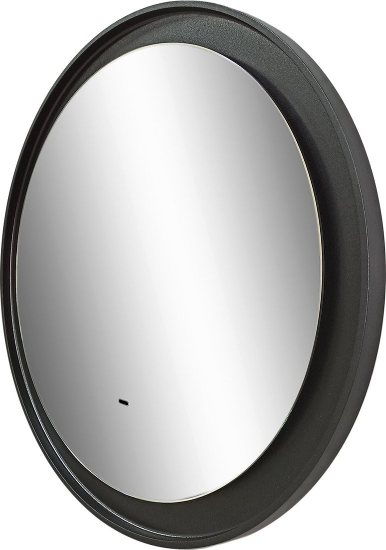 Континент Зеркало Planet Black Led D 60 (теплая подсветка, с бесконтактным сенсором)