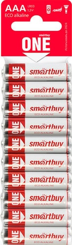 Батарейки SmartBuy One AAA 10 шт. LR03