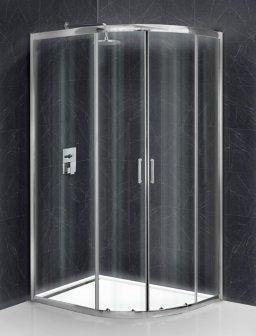 Душевой уголок BelBagno UNO-195-RH-2-120/80-C-Cr (прозрачное стекло)