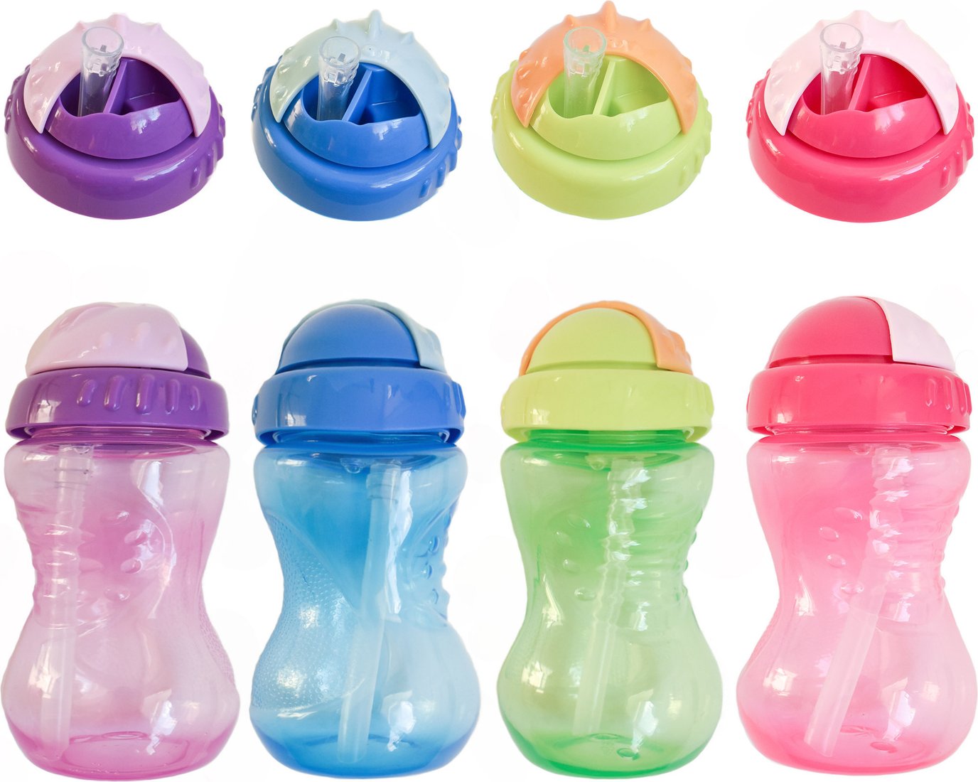 Поильник Be Baby C-6 (300мл, бирюзовый/оранжевый)