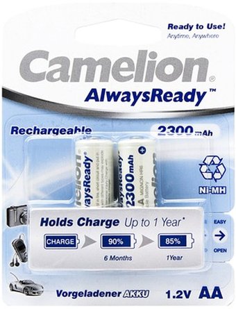 Аккумулятор Camelion AA-2300-BP2 NH Always Ready (2 шт)