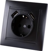 Розетка TDM Electric Лама SQ1815-0642 (графит)