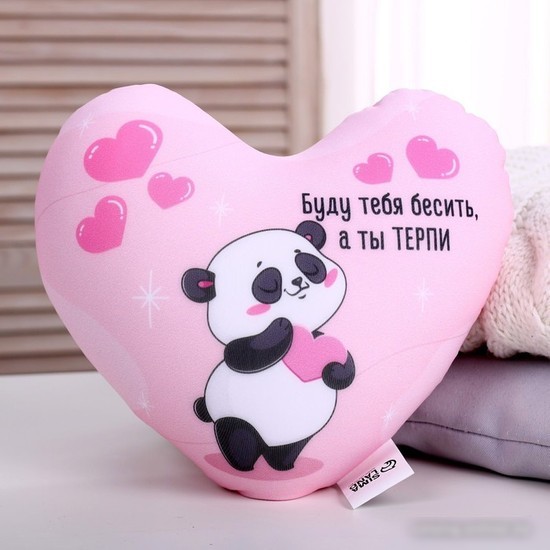 Декоративная подушка Mni Mnu Буду тебя бесить, а ты терпи 9226465 (24x20)