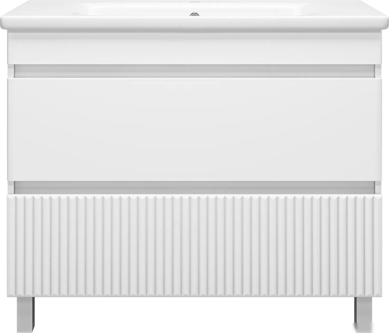 Misty Тумба с умывальником Мира 100 П-Мир-01100-012Я+13100-KL