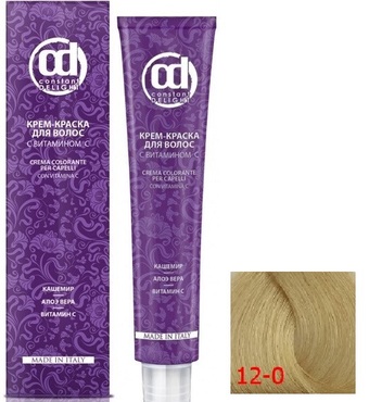 Крем-краска для волос Constant Delight Crema Colorante с витамином С 12/0