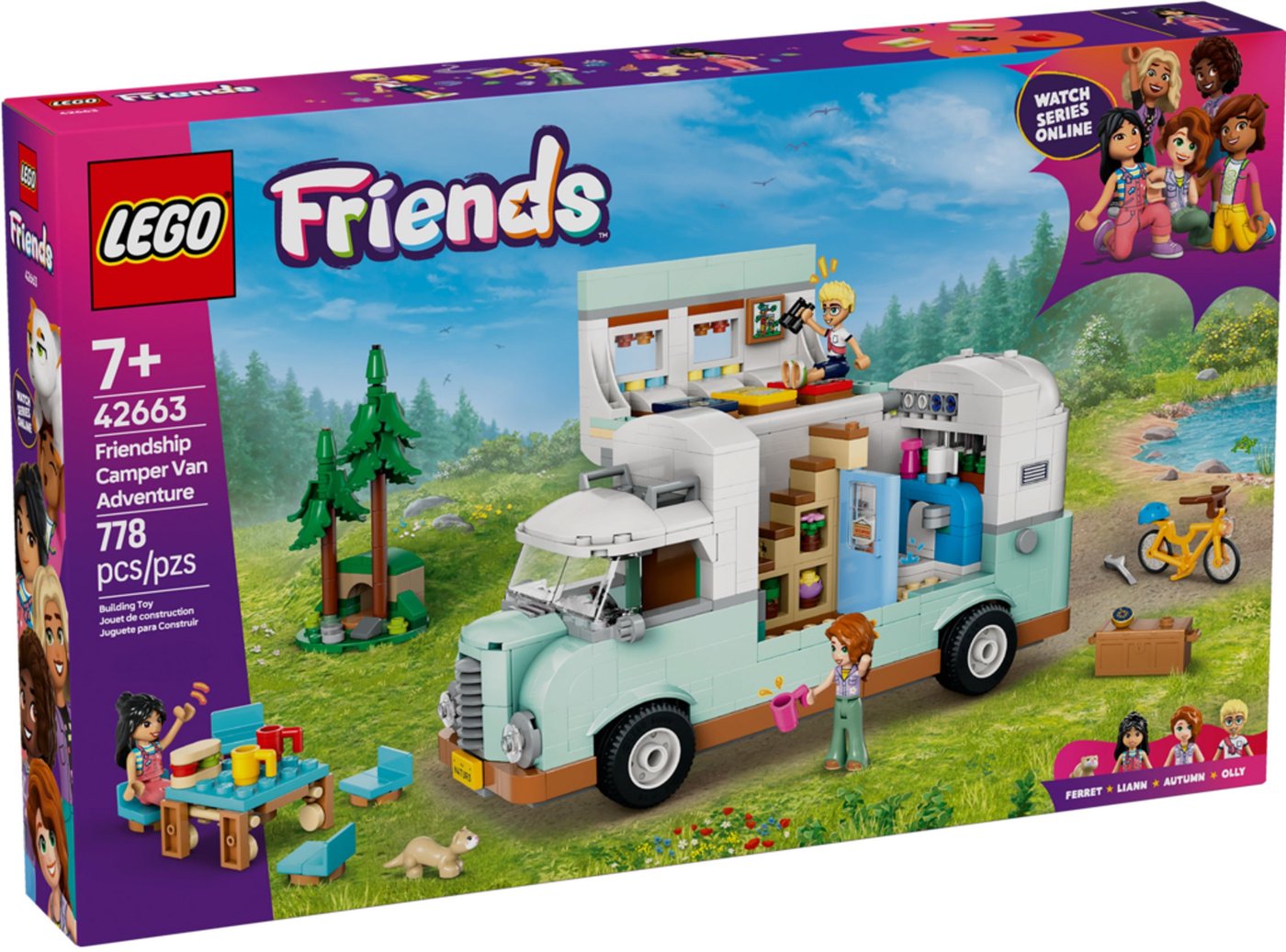 Конструктор LEGO Friends 42663 Приключение в кемпере дружбы Конструктор LEGO Friends 42663 Приключение в кемпере дружбы