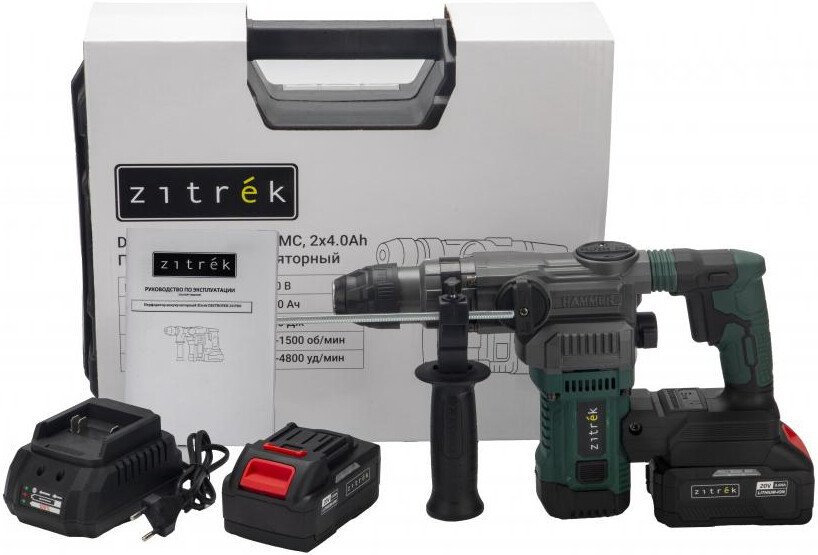 Перфоратор Zitrek Destroyer 20 PRO 085-1092 (с 2-мя АКБ, кейс)