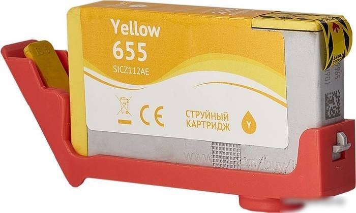 Картридж Sakura Printing SICZ112AE (аналог HP 655 Yellow)