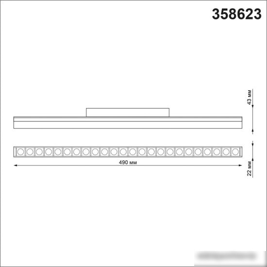 Трековый светильник Novotech Flum 358623