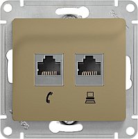 Розетка компьютерная Systeme Electric Glossa GSL000485