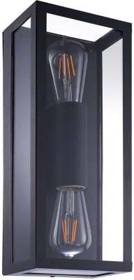 Уличный настенный светильник Arte Lamp Belfast A4569AL-2BK