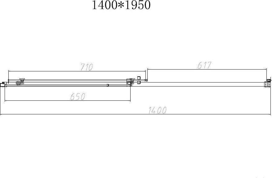 Душевая дверь Vincea Slim-N VDS-4SN140CLGM