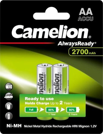 Аккумулятор Camelion NH-AA2700ARBP2 (2 шт)