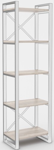 Стеллаж Hype Mebel Стандарт 50x200 (белый/древесина белая)