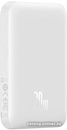 Внешний аккумулятор Baseus Magnetic Mini Air Wireless Fast Charge Power Bank 20W 6000mAh (белый, китайская версия)